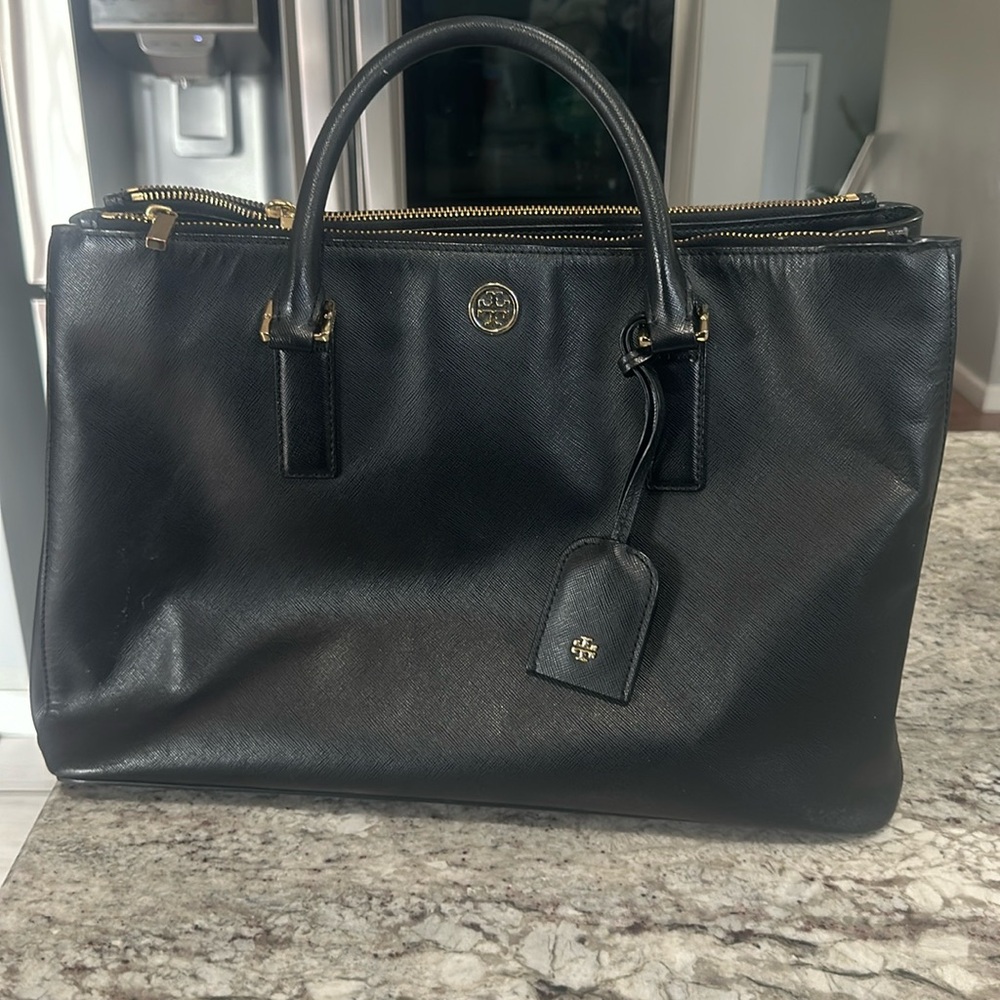 Leather Tory Burch Top handle bag